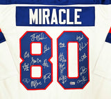 1980 USA Miracle On Ice (19) Team Signed Olympic Hockey Jersey BAS