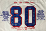 1980 USA Miracle On Ice (20) Team Signed Athletic Knit Hockey Jersey BAS LOA