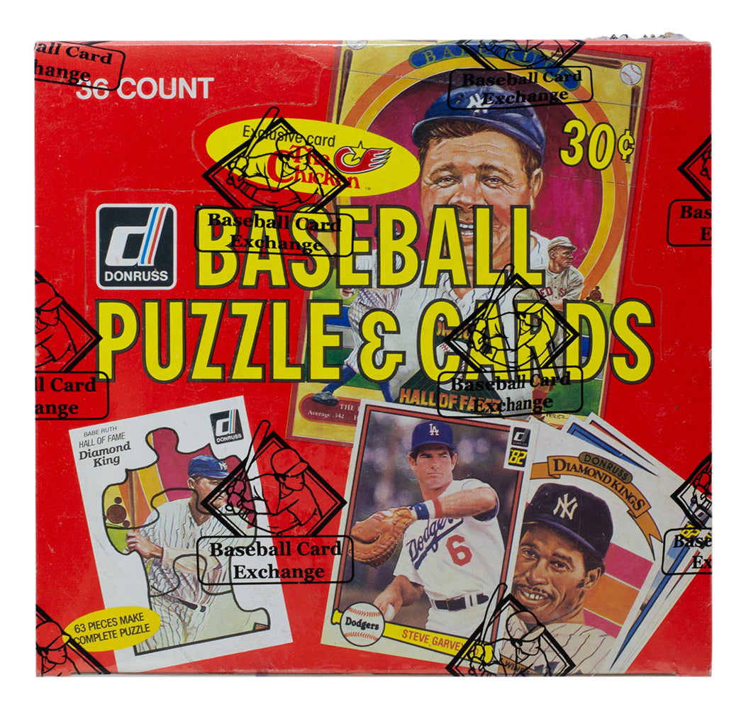 1982 Donruss Baseball Unopened Wax Card Box Baseball Card Exchange Seal