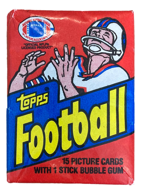1982 Topps NFL Football 15 Card Wax Pack