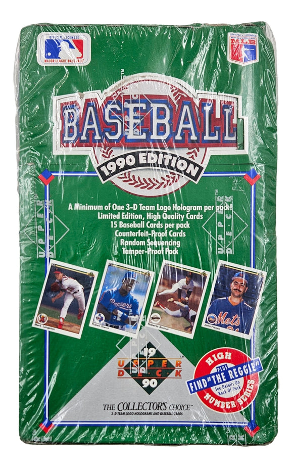 1990 Upper Deck Baseball High Series Factory Sealed 36 Pack Trading Card Box 2