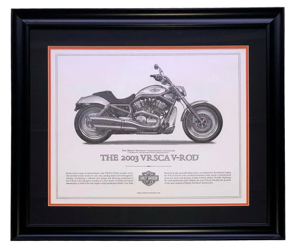 2003 Harley Davidson VRSCA V-Rod Framed 16x20 High Quality Print Sports Integrity