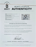 2012 Ryder Cup Team Signed Framed Golf Flag Tiger Woods & More BAS LOA Sports Integrity