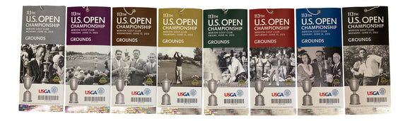 2013 PGA US Open Champion Full Week Ticket Set