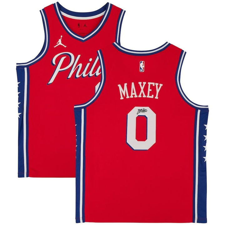 Tyrese Maxey Signed Philadelphia 76ers 2022/23 Jordan Brand Jersey Fanatics