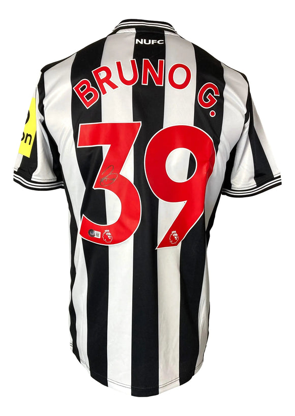 Bruno Guimaraes Signed Newcastle United Castore Medium Soccer Jersey 2 BAS Sports Integrity