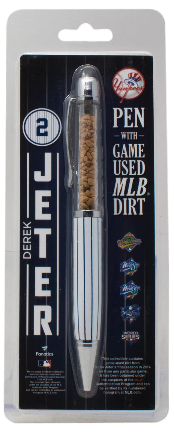 Derek Jeter New York Yankees Pen With Game Used Final Season MLB Dirt Sports Integrity