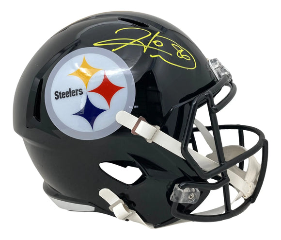 Hines Ward Signed Pittsburgh Steelers Full Size Replica Speed Helmet JSA Sports Integrity
