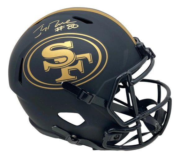 Jerry Rice Signed SF 49ers Full Size Eclipse Replica Speed Helmet Fanatics Sports Integrity