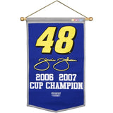 Jimmie Johnson 24x36 Nascar Racing Wool Banner Sports Integrity
