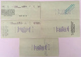 Joe Sewell Cleveland Indians Signed Personal Checks 840-844 - Sports Integrity