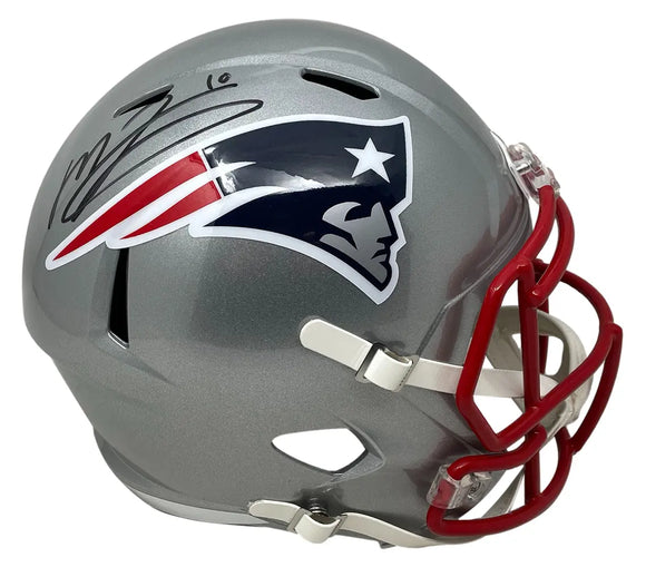 Mac Jones Signed New England Patriots Full Size Speed Replica Helmet BAS Sports Integrity