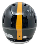 Mean Joe Greene Signed Steelers FS Throwback Speed Replica Helmet HOF 87 BAS Sports Integrity