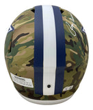 Roger Staubach Signed Dallas Cowboys Full Size Camo Replica Speed Helmet BAS Sports Integrity