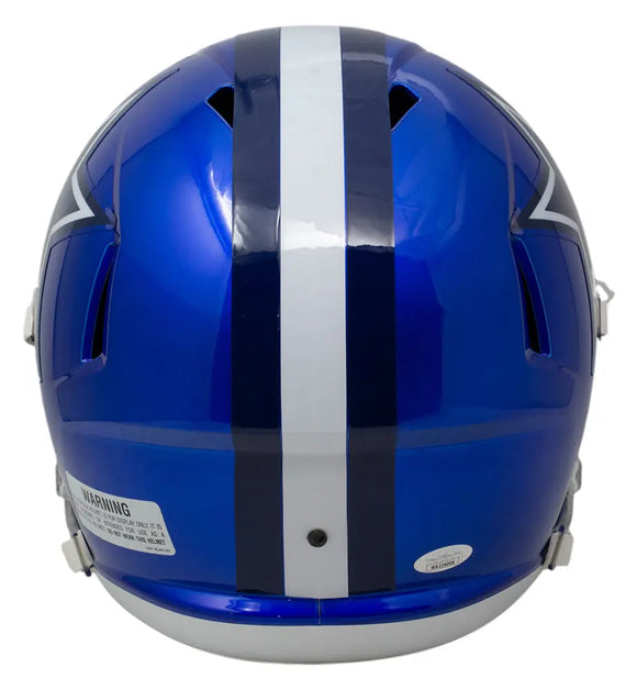 Trevon Diggs Dallas Cowboys Signed Full Size Speed Replica Flash Helmet JSA Sports Integrity