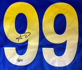 Aaron Donald Signed Los Angeles Rams Blue Nike Game Jersey BAS ITP