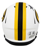 Aaron Jones Signed Green Bay Packers Lunar Eclipse Mini Speed Helmet BAS ITP