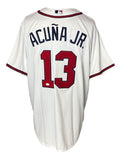Ronald Acuna Jr. Signed Atlanta Braves Majestic Cool Base Jersey 18 ROY JSA Sports Integrity