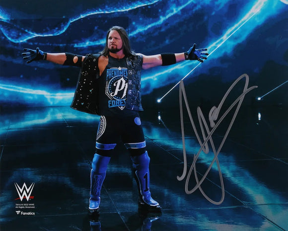 AJ Styles Signed 8x10 WWE Photo Fanatics