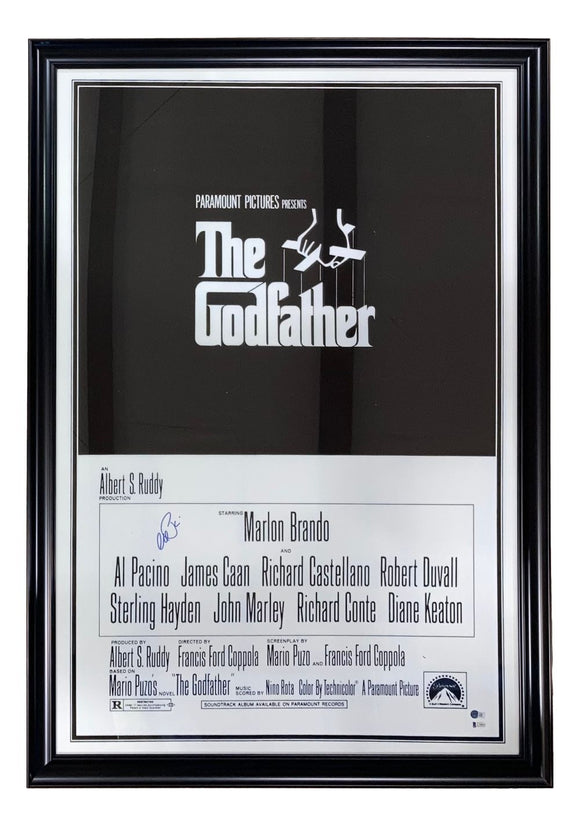 Al Pacino Signed Framed The Godfather 27x40 Movie Poster BAS L76035