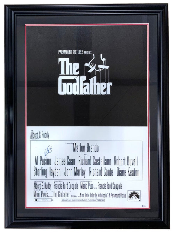 Al Pacino Signed Framed The Godfather 27x40 Movie Poster BAS L76023