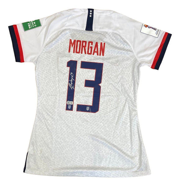 Alex Morgan Signed 2019 Nike USA Women's Home Soccer Jersey BAS