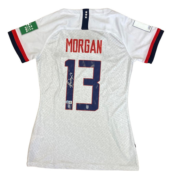 Alex Morgan Signed 2019 Nike USA Women's Home Small Soccer Jersey BAS