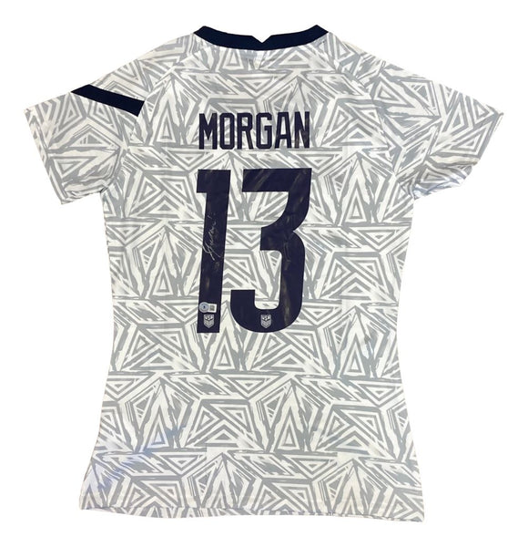 Alex Morgan Signed 2021/22 Nike USA Women's Pre-Match Soccer Jersey BAS BL59987