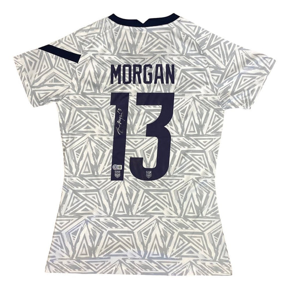 Alex Morgan Signed 2021/22 Nike USA Women's Pre-Match Soccer Jersey BAS BAS BL59988