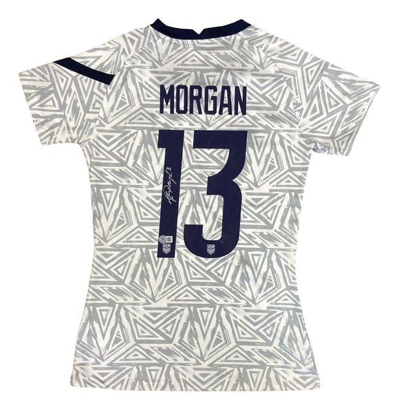 Alex Morgan Signed 2021/22 Nike USA Women's Pre-Match Medium Soccer Jersey BAS
