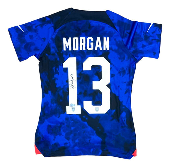 Alex Morgan Signed 2022/23 Nike USA Women's Medium Away Soccer Jersey BAS