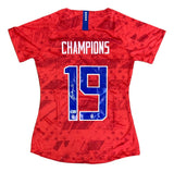 Alex Morgan Signed 2019/20 Nike USA Women's Champions Medium Soccer Jersey BAS