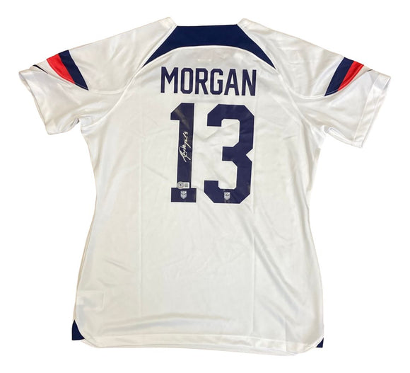 Alex Morgan Signed 2023 Nike USA Women's Home Soccer Jersey BAS