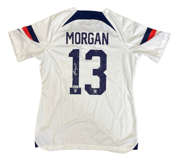 Alex Morgan Signed 2023 Nike USA Women's Home Medium Soccer Jersey BAS