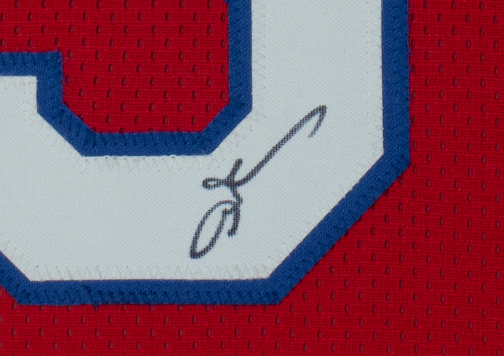 Allen Iverson Autographed Philadelphia Custom Red Basketball Jersey - JSA  COA