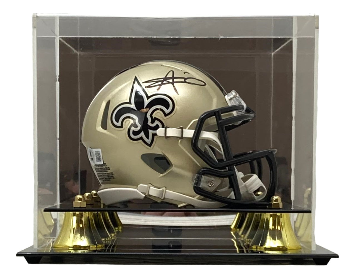 alvin kamara football helmet Alvin Kamara Signed New Orleans Saints Mini Speed Helmet BAS w/ Case