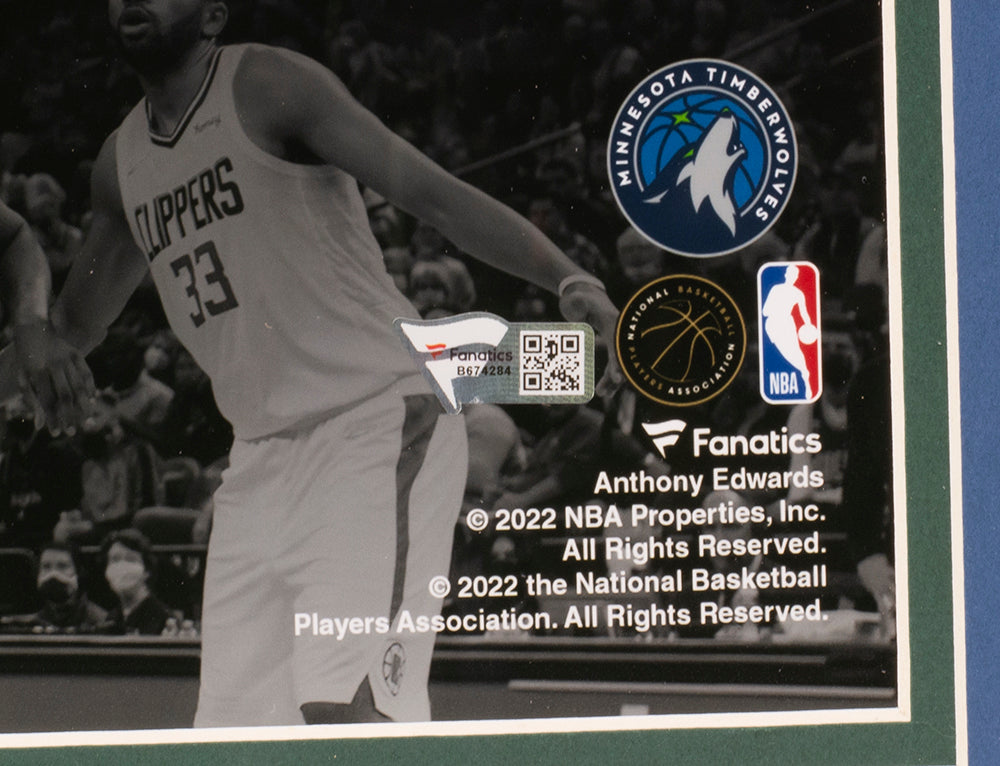 Anthony Edwards Signed Framed 16x20 Timberwolves Dunk vs Blazers Photo –  Sports Integrity