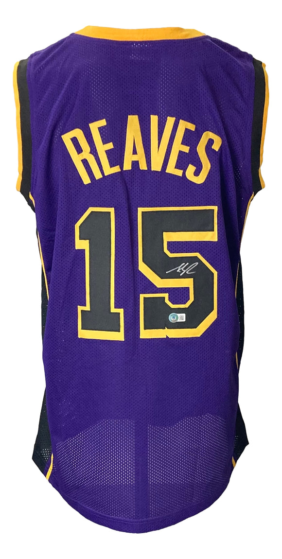 Austin Reaves Signed Custom Purple Pro-Style Basketball Jersey BAS ITP Sports Integrity