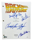 Back to the Future Cast Signed Movie Script Michael J Fox Lloyd & More JSA BAS Sports Integrity
