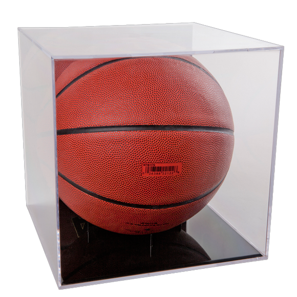 BallQube UV Grandstand Basketball Display W/ Black Stand Sports Integrity