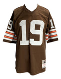 Bernie Kosar Signed Cleveland Browns M&N Replica Jersey Dawg Pound BAS ITP Sports Integrity