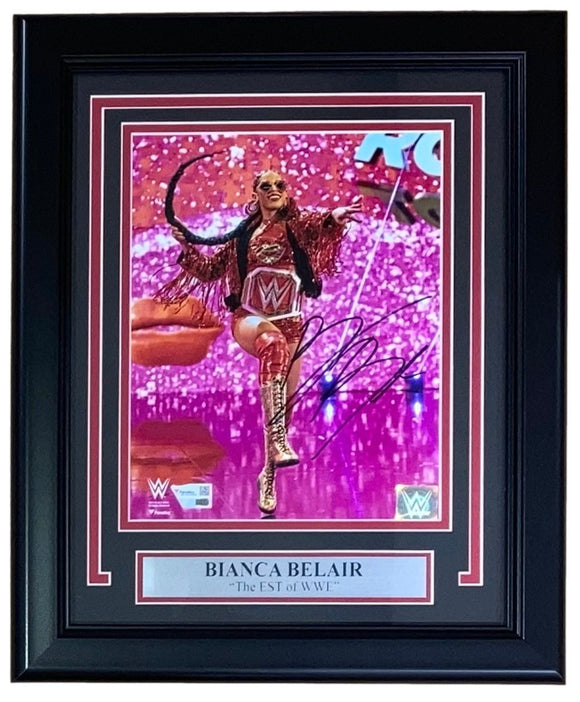 Bianca Belair Signed Framed 8x10 WWE Photo Fanatics
