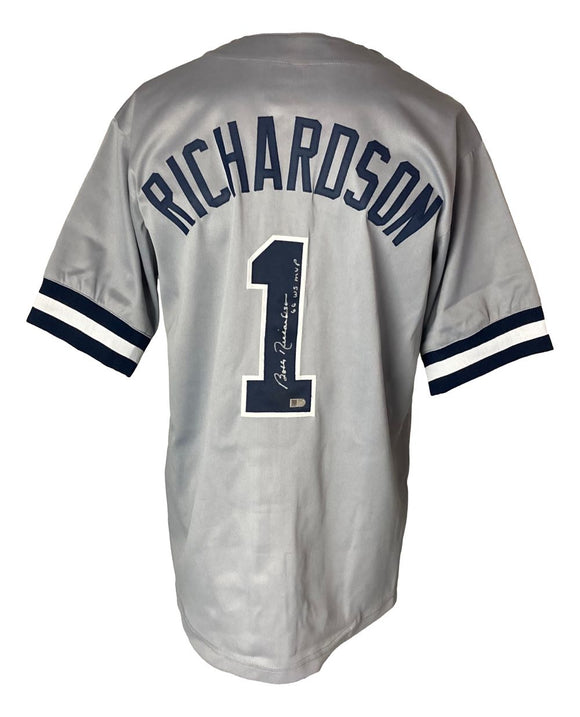 Bobby Richardson New York Signed Gray Baseball Jersey 60 WS MVP Sports Integrity