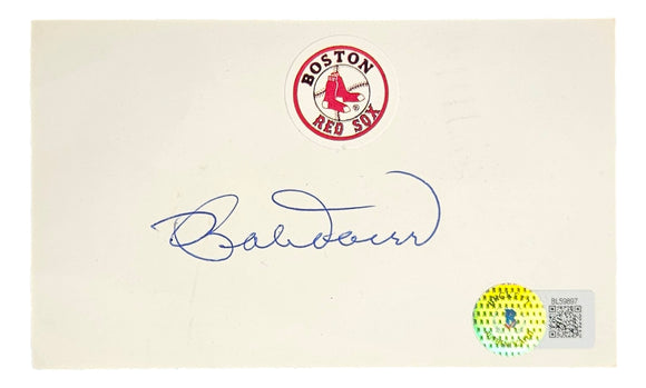 Bobby Doerr Signed Boston Red Sox Index Card BAS BL59897