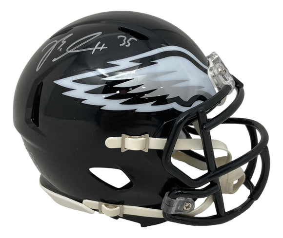 Boston Scott Signed Philadelphia Eagles Alternate Mini Speed Helmet JSA Sports Integrity