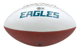 Brent Celek Signed Philadelphia Eagles Logo Football SB LII Champs BAS ITP