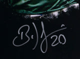 Brian Dawkins Signed Framed 16x20 Philadelphia Eagles Green Smoke Photo JSA