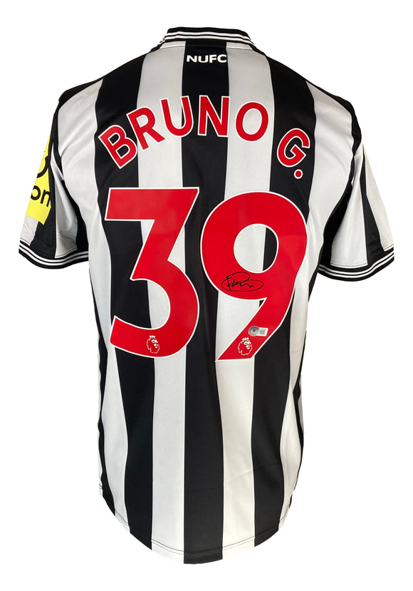 Bruno Guimaraes Signed Newcastle United Castore Medium Soccer Jersey BAS Sports Integrity