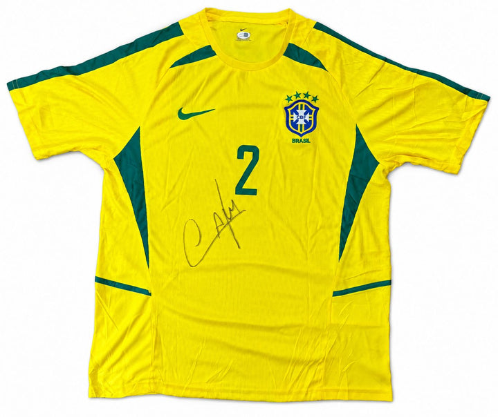 Cafu Signed Brazil Nike Soccer Jersey JSA QR