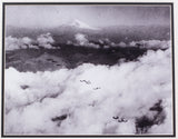 Fifty Two Carrier-Based Planes Pass Mt. Fujiyama Framed Navy 11x14 WWII Photo Sports Integrity